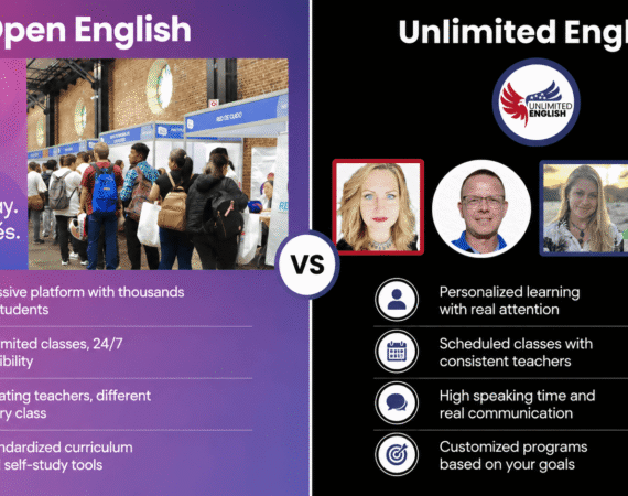 Open English vs Unlimited English in Costa Rica: Which Will Lead You to Real Fluency